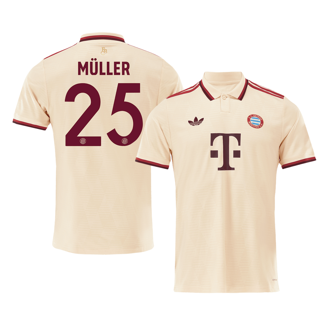 Třetí Fotbalový Dres Bayern Mnichov 24/25 MÜLLER #25 UCL