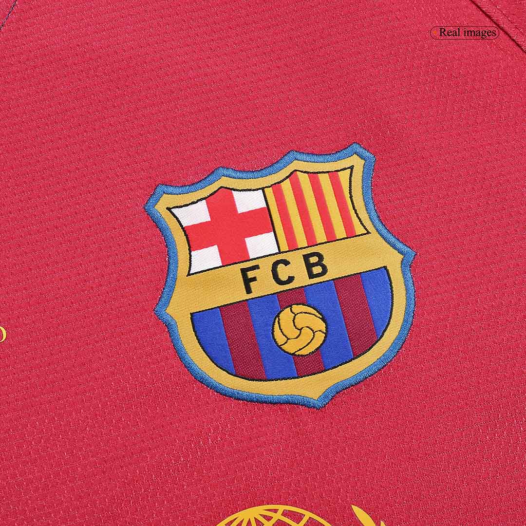 Domácí Retro Dres Barcelona 2008/09 Long Sleeve A.INIESTA #8 - UCL Final