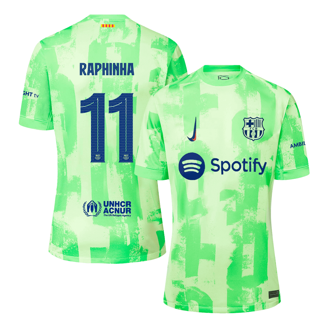 Třetí Fotbalový Dres Barcelona 24/25 RAPHINHA #11 UCL