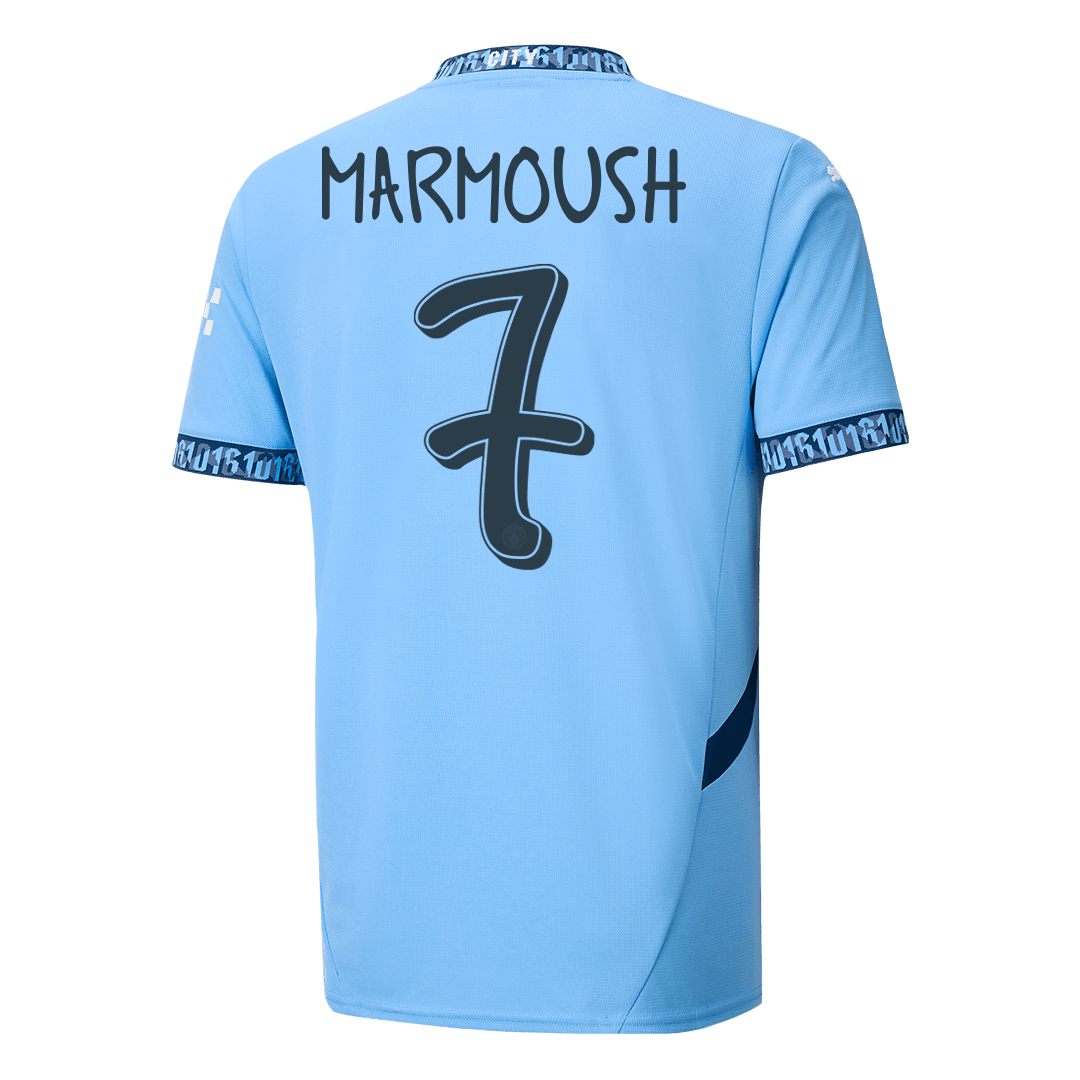 Domácí Fotbalový Dres Manchester City 24/25 MARMOUSH #7 UCL