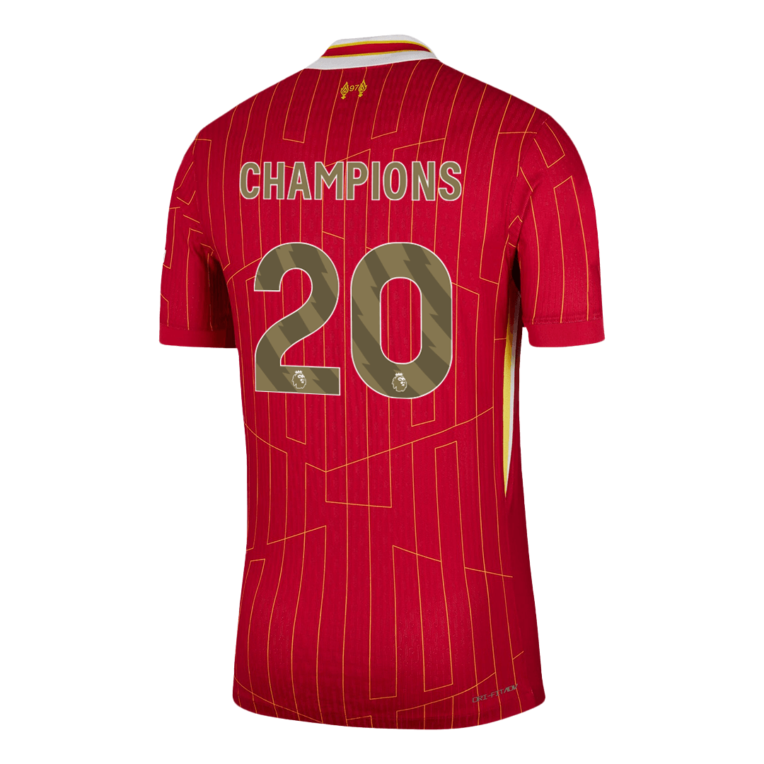 Domácí Fotbalový Dres Liverpool 24/25 Authentic CHAMPIONS #20