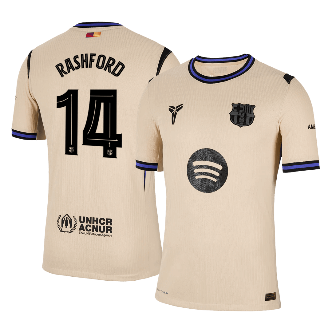 Venkovní Fotbalový Dres Barcelona 25/26 Authentic RASHFORD #14 UCL