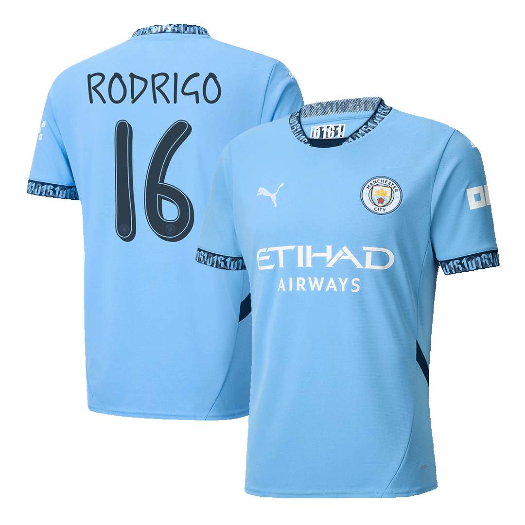 Domácí Fotbalový Dres Manchester City 24/25 RODRIGO #16 UCL