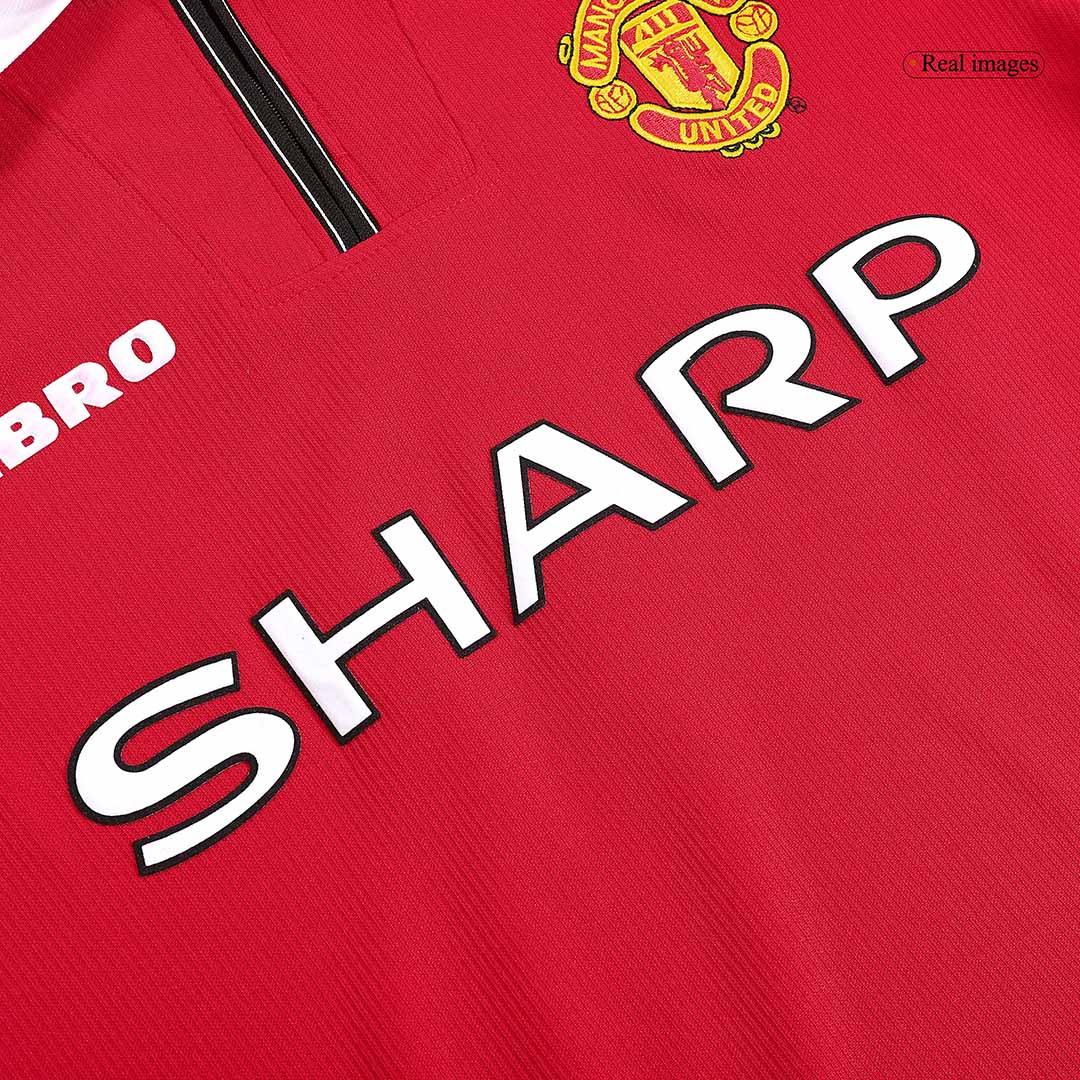Domácí Retro Dres Manchester United 1998/99 Long Sleeve