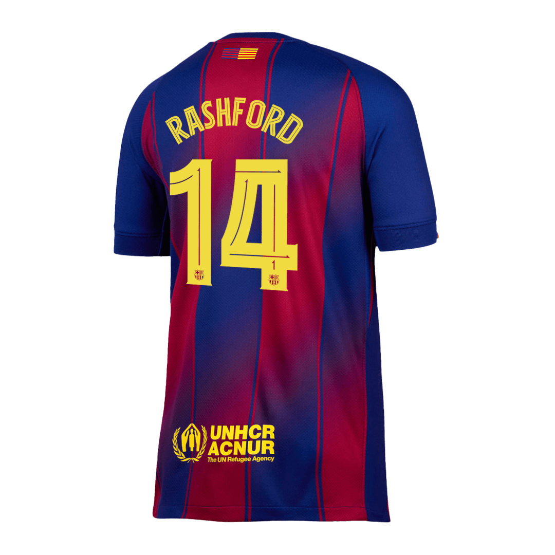 Domácí Fotbalový Dres Barcelona 25/26 RASHFORD #14 UCL