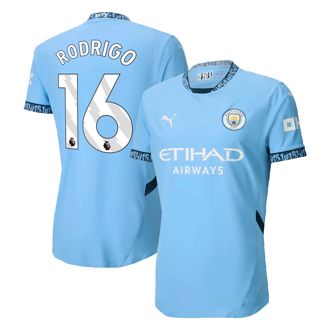 Domácí Fotbalový Dres Manchester City 24/25 Authentic RODRIGO #16