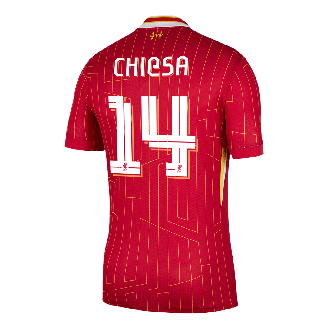 Domácí Fotbalový Dres Liverpool 24/25 CHIESA #14 UCL