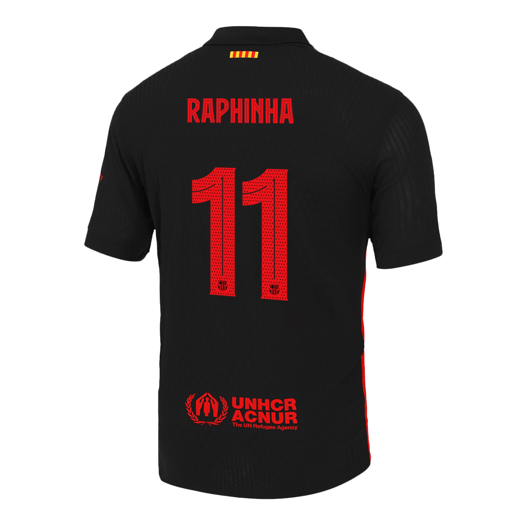 Venkovní Fotbalový Dres Barcelona 24/25 Authentic RAPHINHA #11 UCL