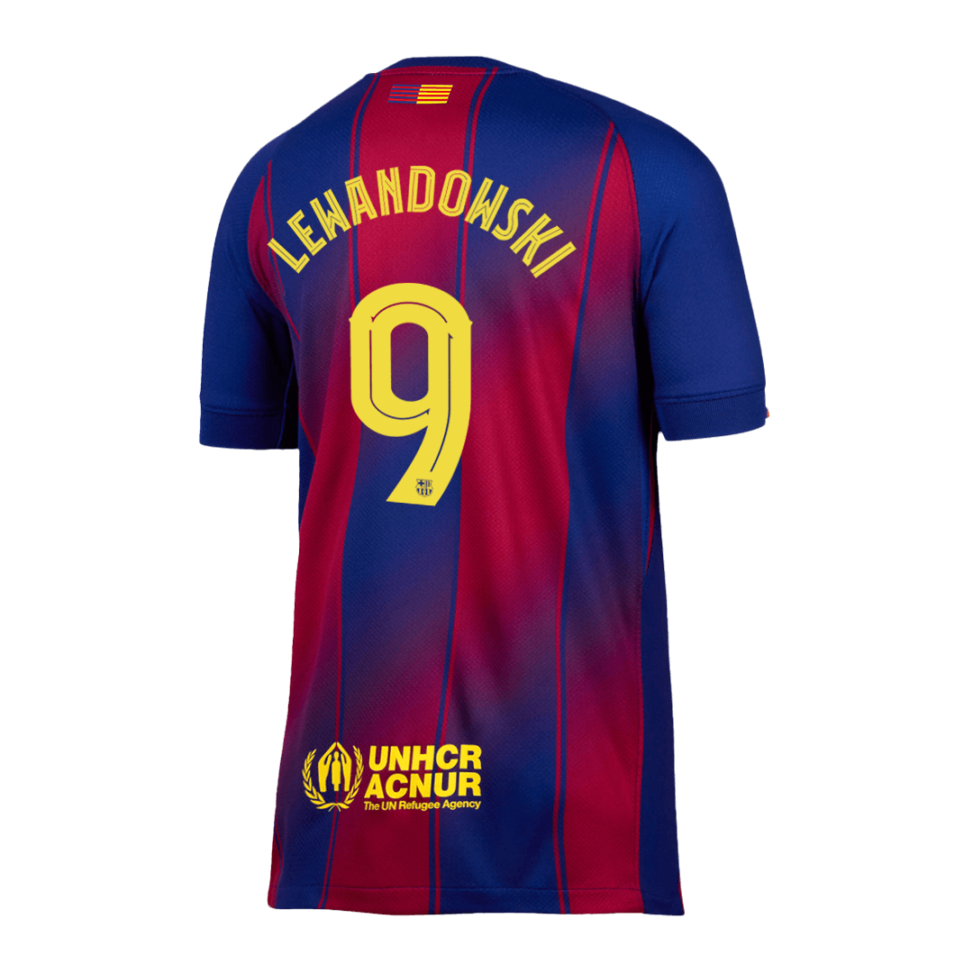 Domácí Fotbalový Dres Barcelona 25/26 LEWANDOWSKI #9 UCL