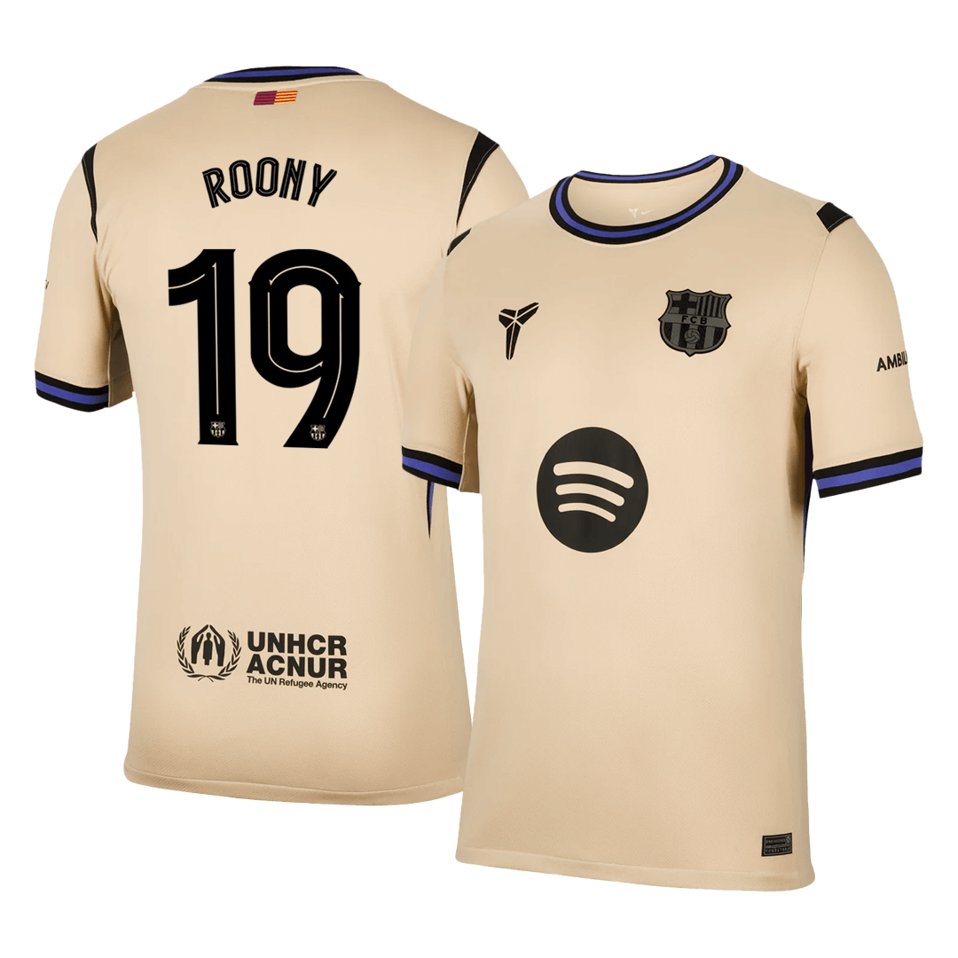 Venkovní Fotbalový Dres Barcelona 25/26 ROONY #19 UCL