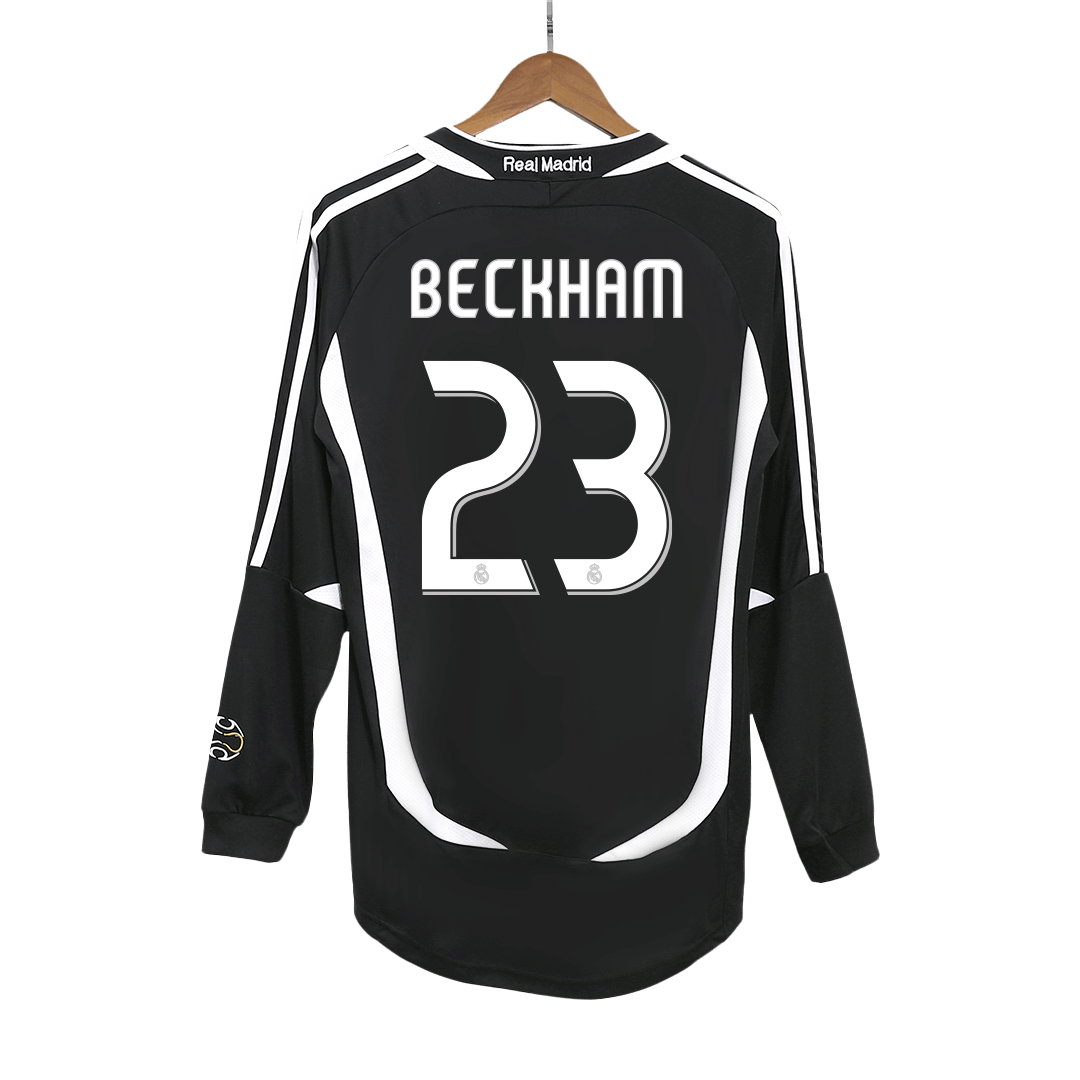 Venkovní Retro Dres Real Madrid 2006/07 Retro Long Sleeve BECKHAM #23