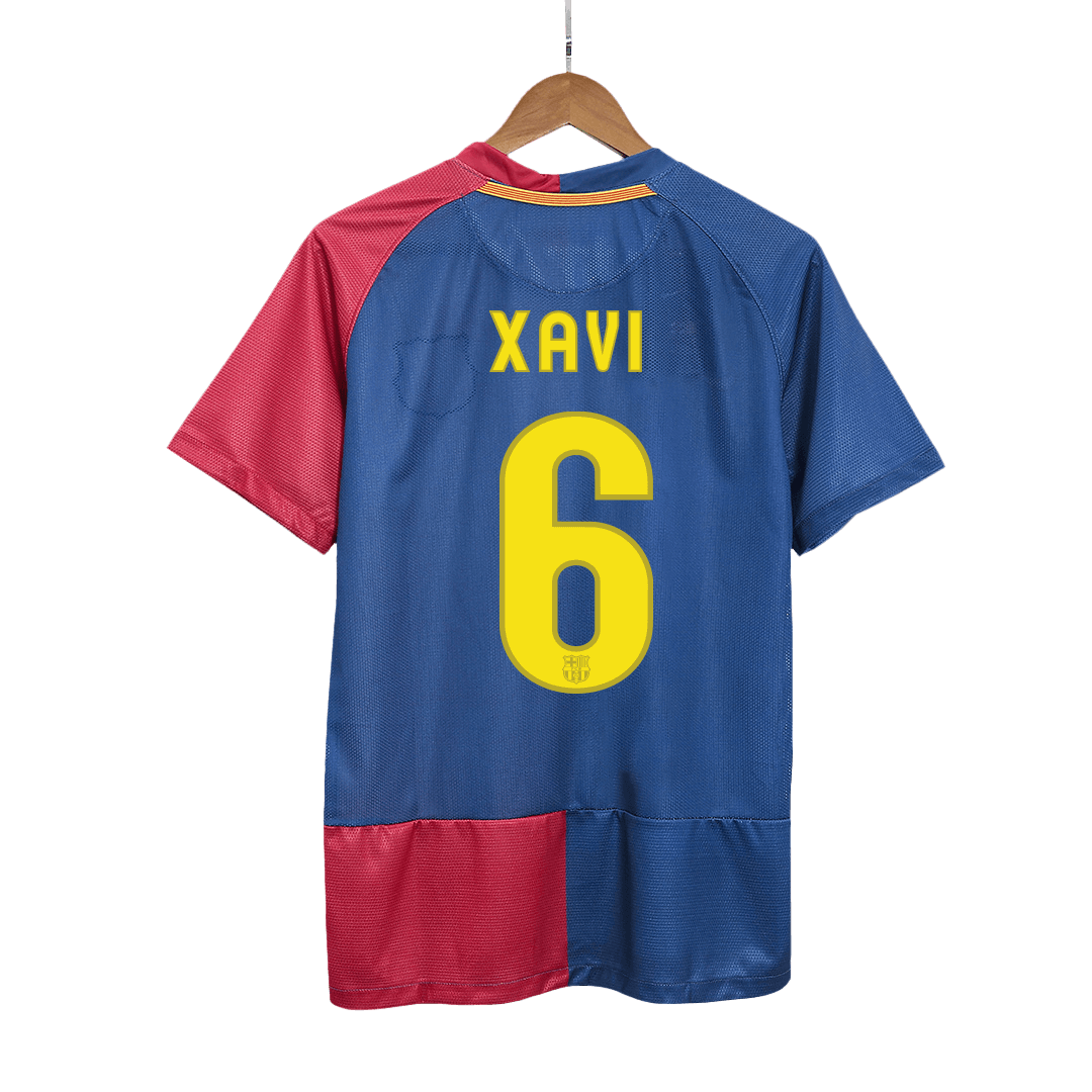 Domácí Retro Dres Barcelona 2008/09 XAVI #6 - UCL Final