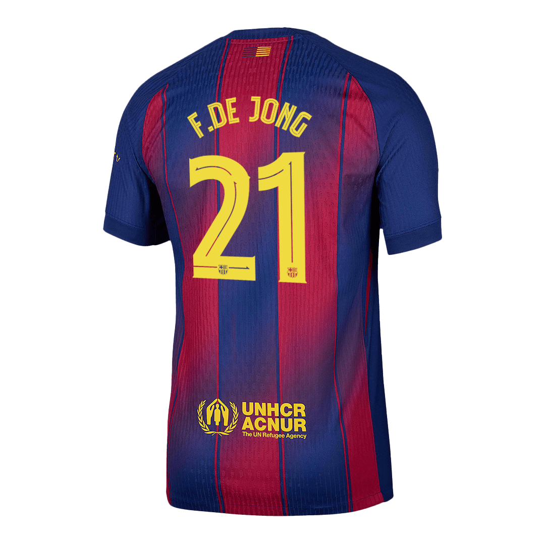 Domácí Fotbalový Dres Barcelona 25/26 Authentic F.DE JONG #21 UCL