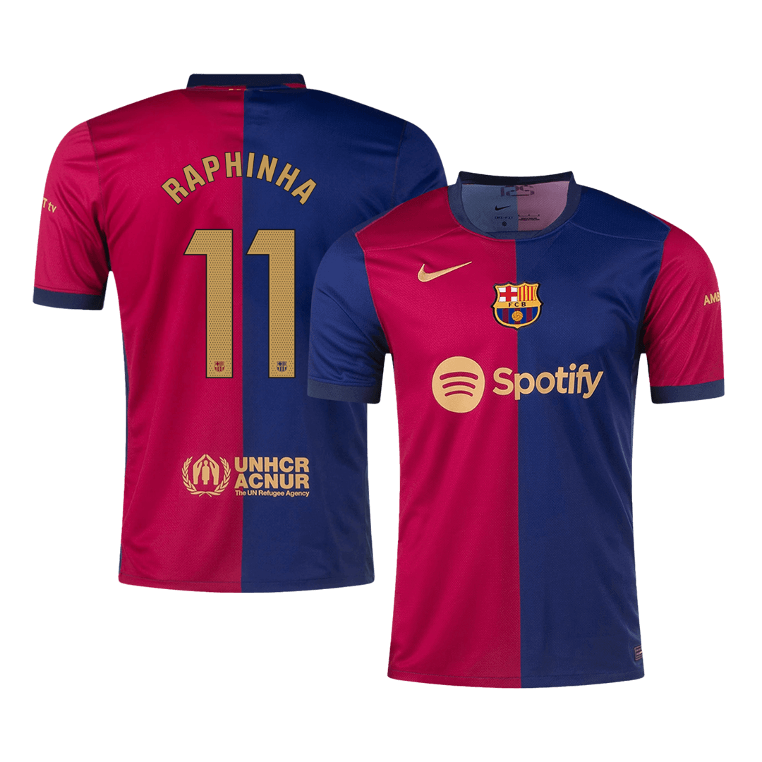 Domácí Fotbalový Dres Barcelona 24/25 RAPHINHA #11