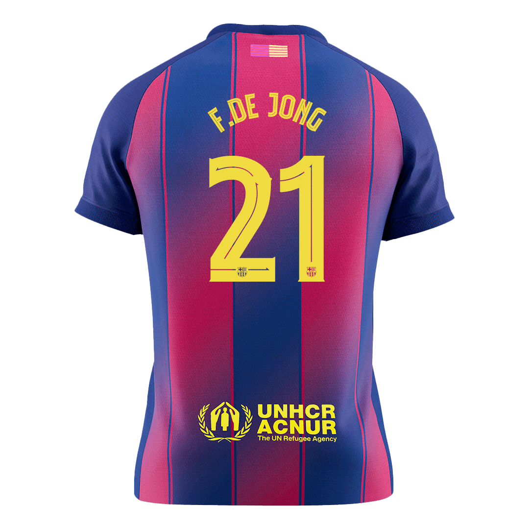 Domácí Fotbalový Dres Barcelona 25/26 F.DE JONG #21 UCL