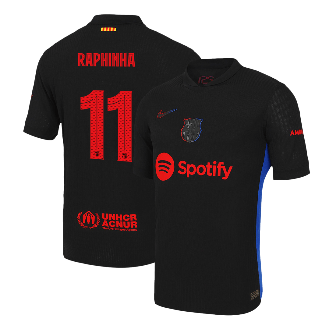Venkovní Fotbalový Dres Barcelona 24/25 Authentic RAPHINHA #11 UCL