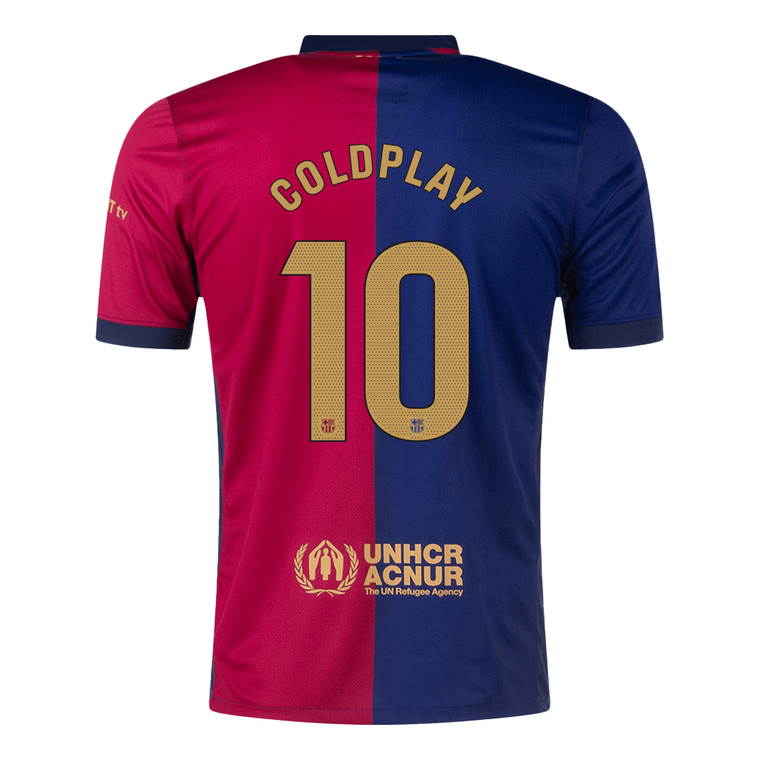 Domácí Fotbalový Dres Barcelona 24/25 COLDPLAY #10