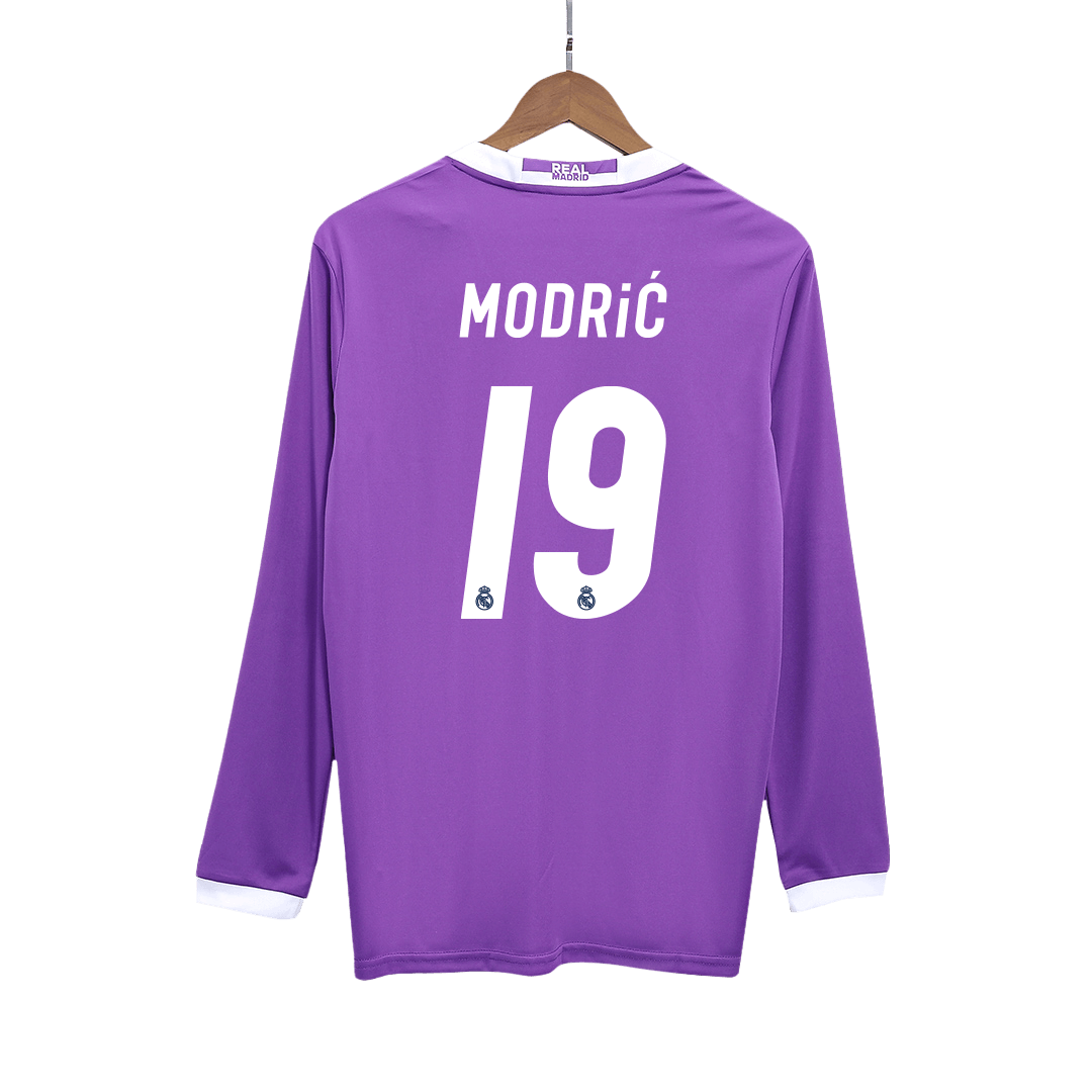 Venkovní Retro Dres Real Madrid 2016/17 Retro Long Sleeve MODRIĆ #19