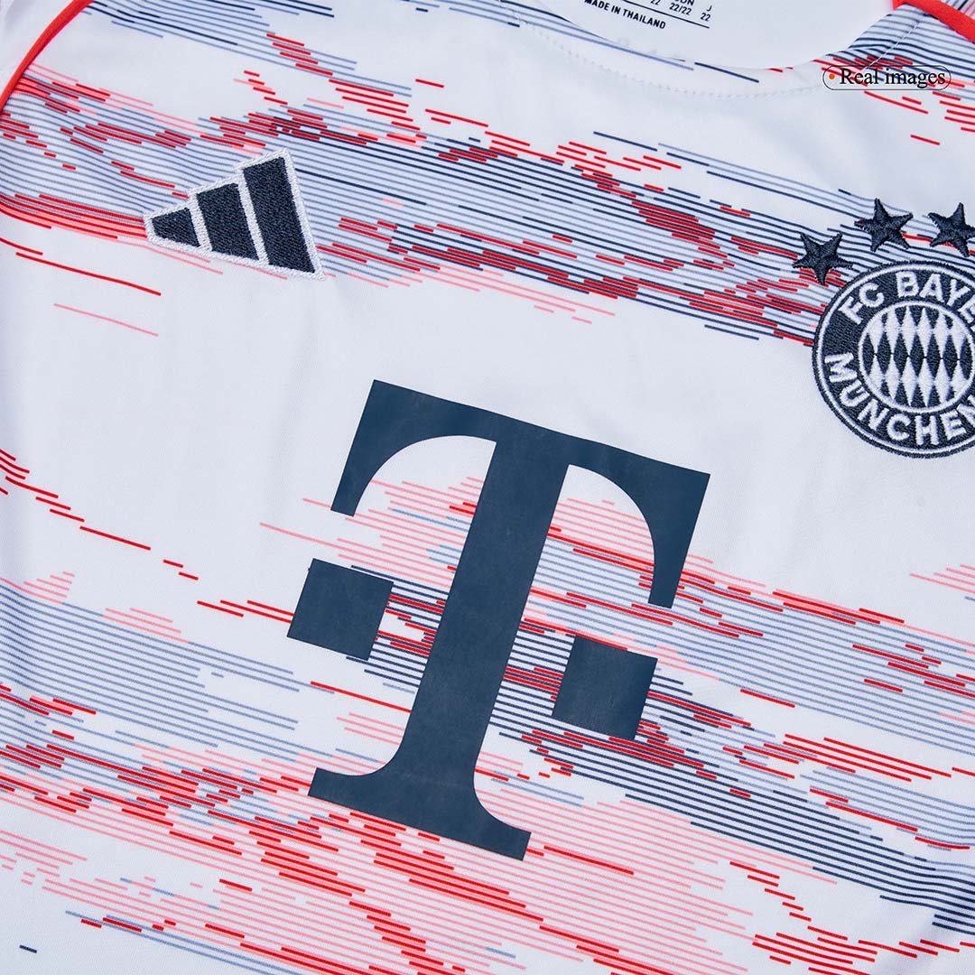 Kid's Bayern Munich Away Soccer Jersey Kit(Jersey+Shorts+Socks) 2025/26 White