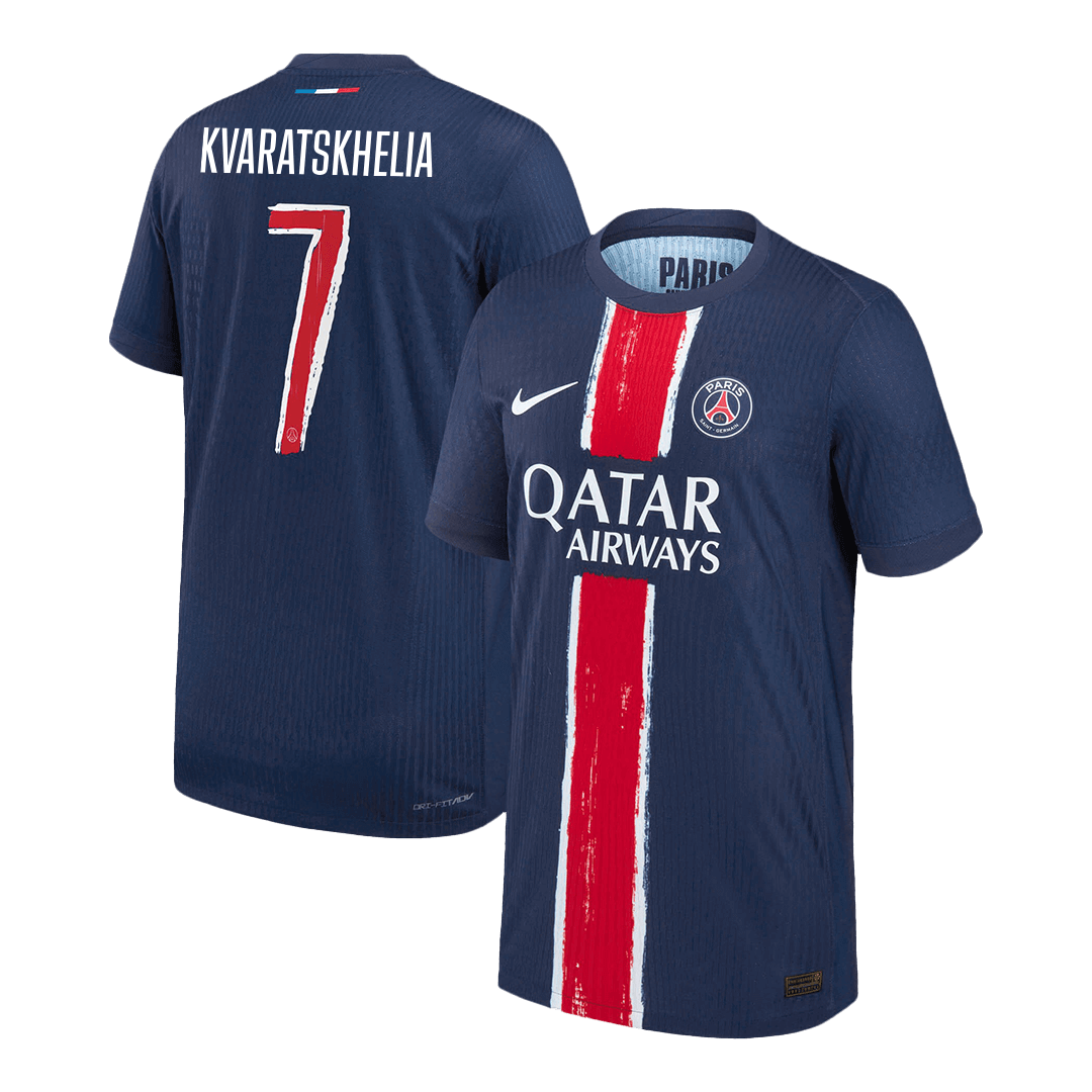Domácí Fotbalový Dres PSG 24/25 Authentic KVARATSKHELIA #7 UCL