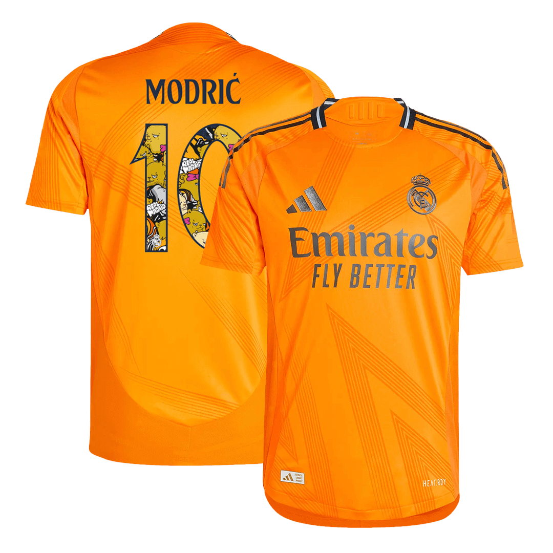 Venkovní Fotbalový Dres Real Madrid 24/25 Authentic MODRIĆ #10 - Bear Champ Font
