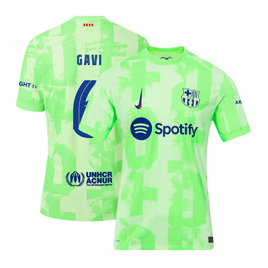 Třetí Fotbalový Dres Barcelona 24/25 Authentic GAVI #6 UCL