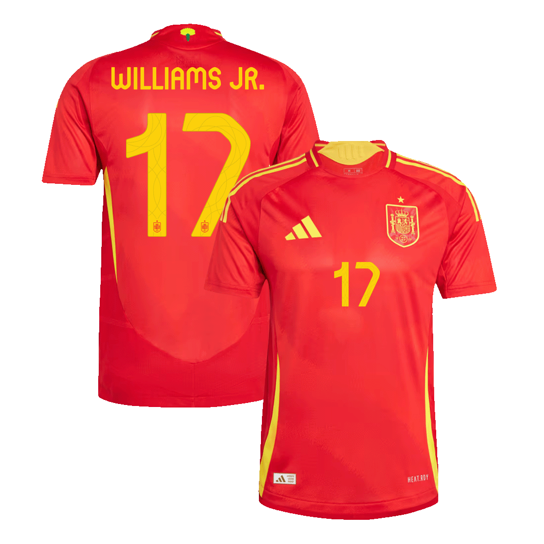 Domácí Fotbalový Dres Spain 2024 Authentic WILLIAMS JR. #17
