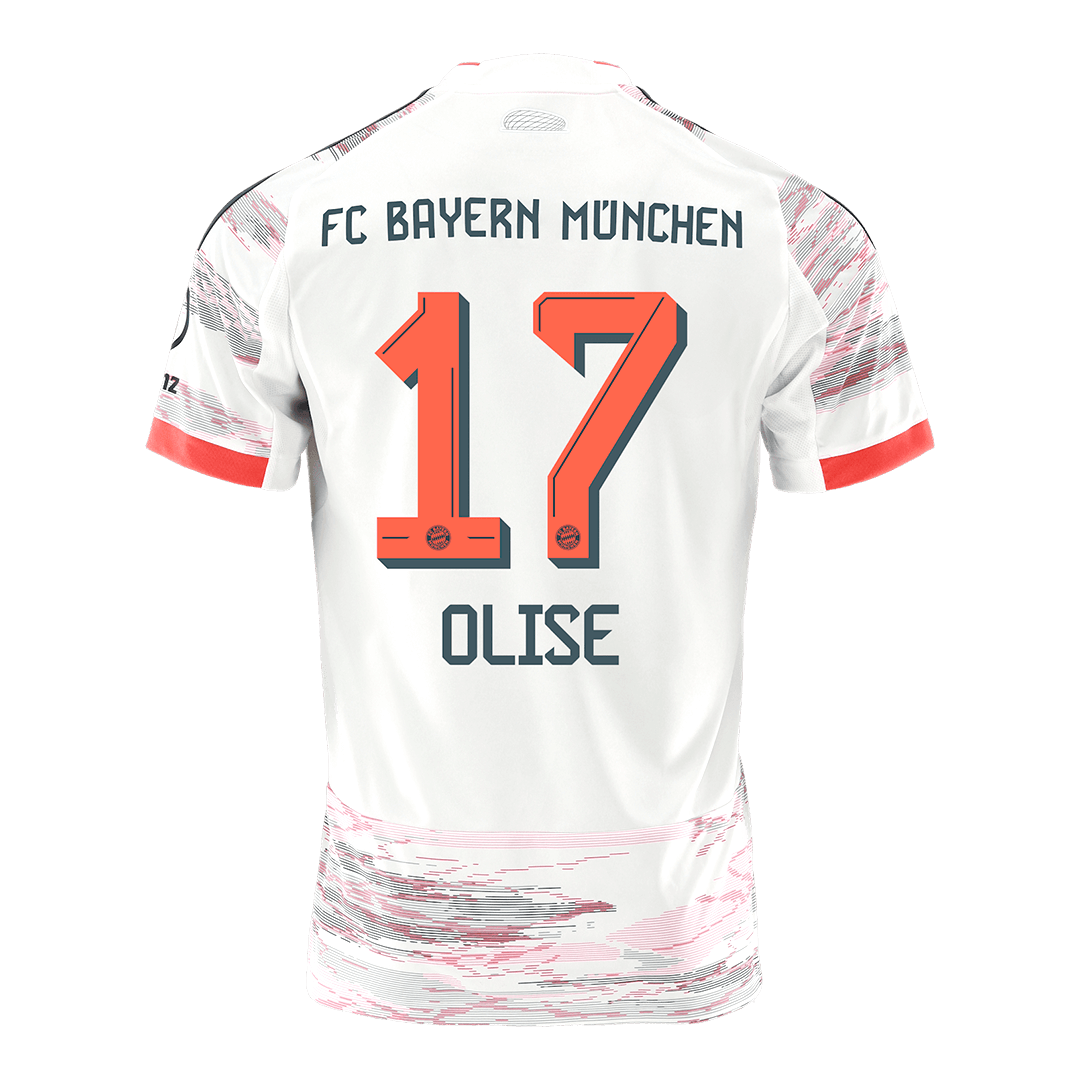 Bayern Mnichov venkovní fotbalový dres 2025/26 OLISE #17