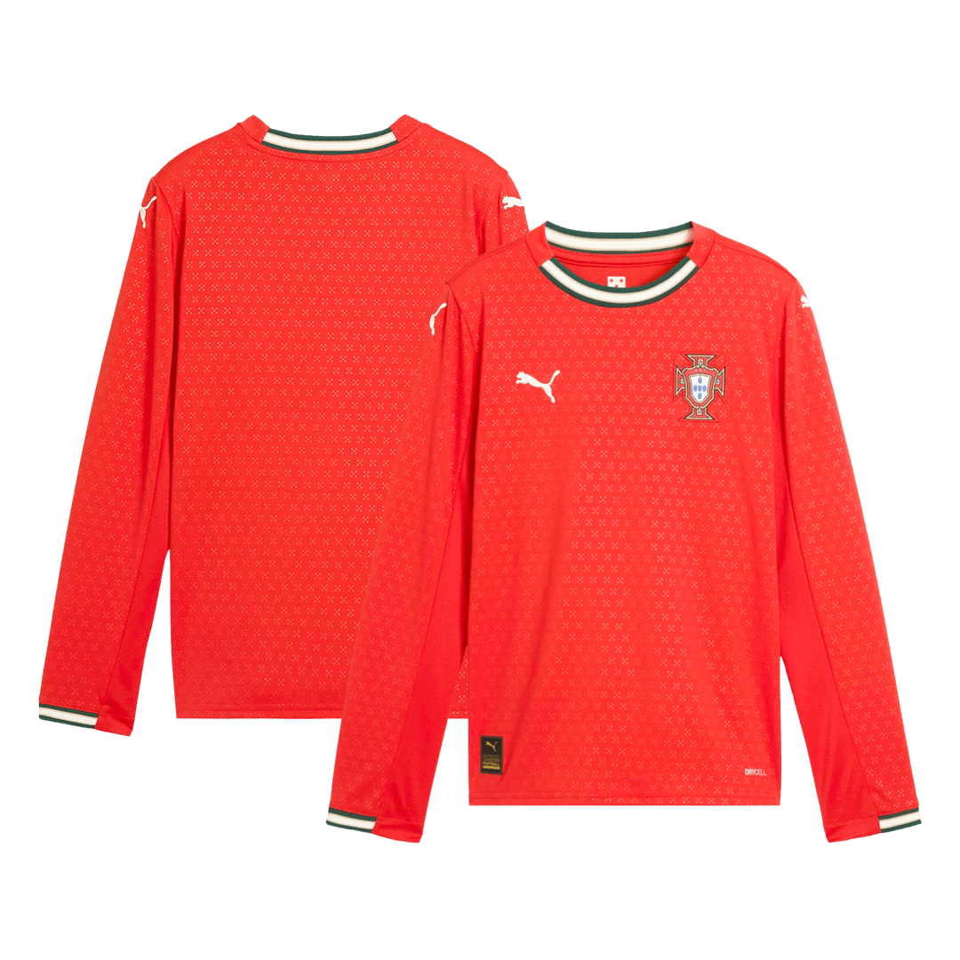 Domácí Fotbalový Dres Portugal Long Sleeve