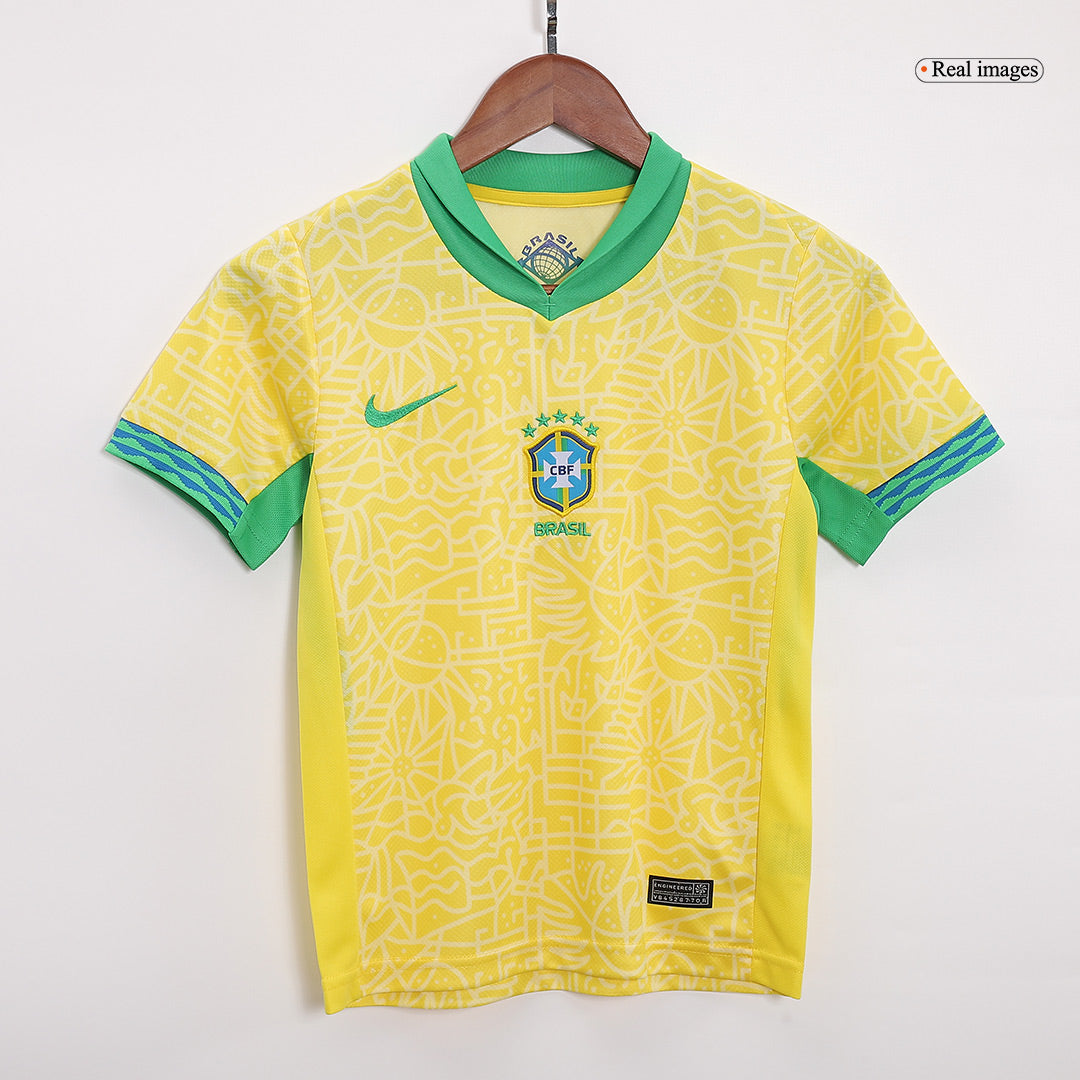 Dětská Domácí Fotbalový Souprava Brazil 2024