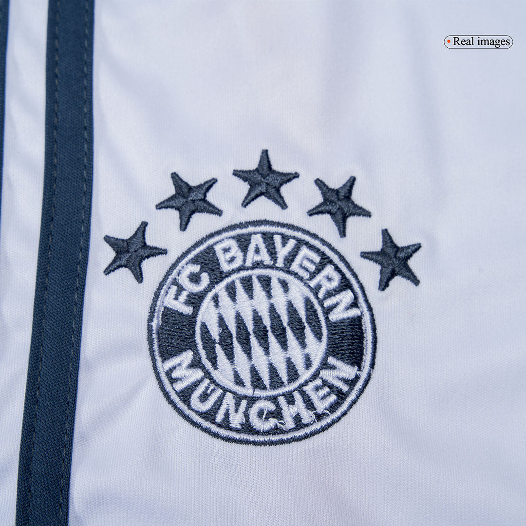 Kid's Bayern Munich Away Soccer Jersey Kit(Jersey+Shorts+Socks) 2025/26 White