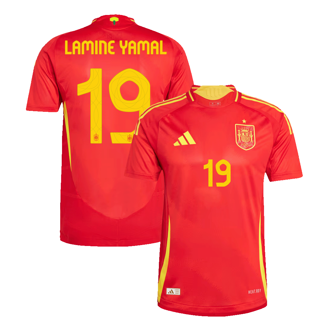 Domácí Fotbalový Dres Spain 2024 Authentic LAMINE YAMAL #19