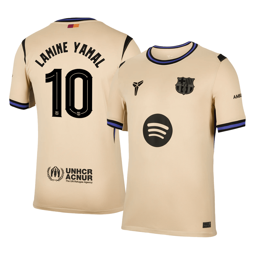 Venkovní Fotbalový Dres Barcelona 25/26 LAMINE YAMAL #10 UCL