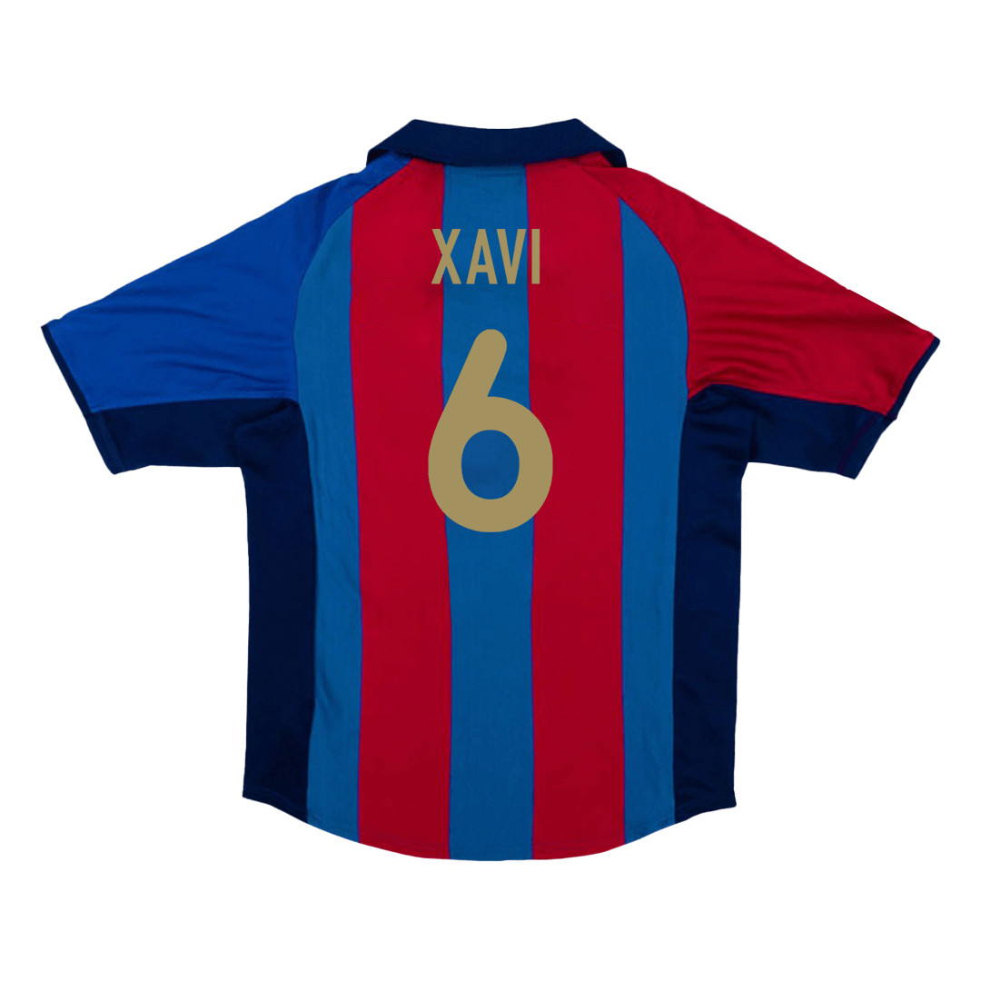 Domácí Retro Dres Barcelona 2001/02 XAVI #6