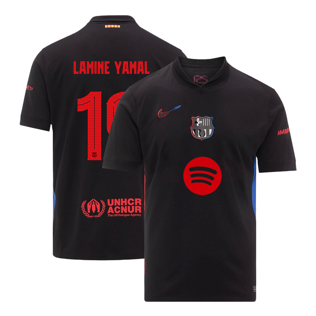 Venkovní Fotbalový Dres Barcelona 24/25 LAMINE YAMAL #19 UCL