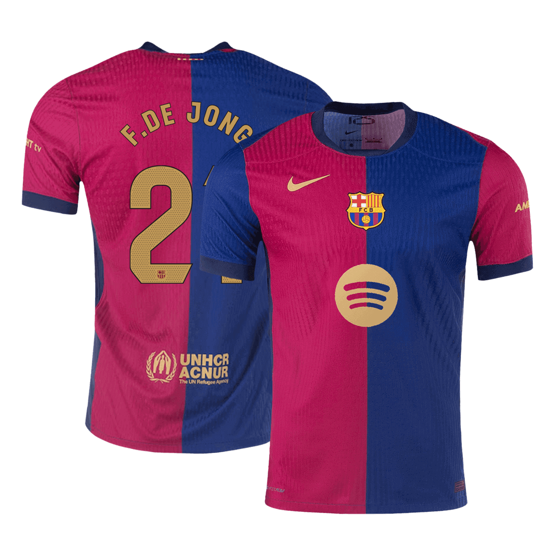 Domácí Fotbalový Dres Barcelona 24/25 Authentic F.DE JONG #21