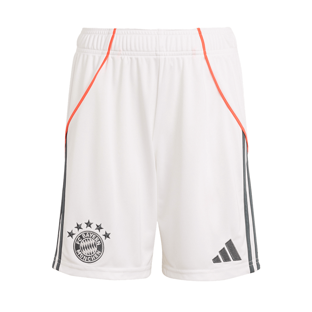 Bayern Munich Away Soccer Jersey Kit(Jersey+Shorts+Socks) 2025/26 White