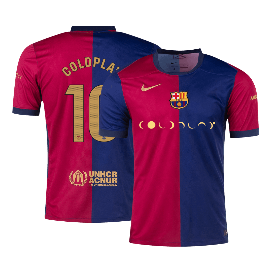 Domácí Fotbalový Dres Barcelona 24/25 COLDPLAY #10