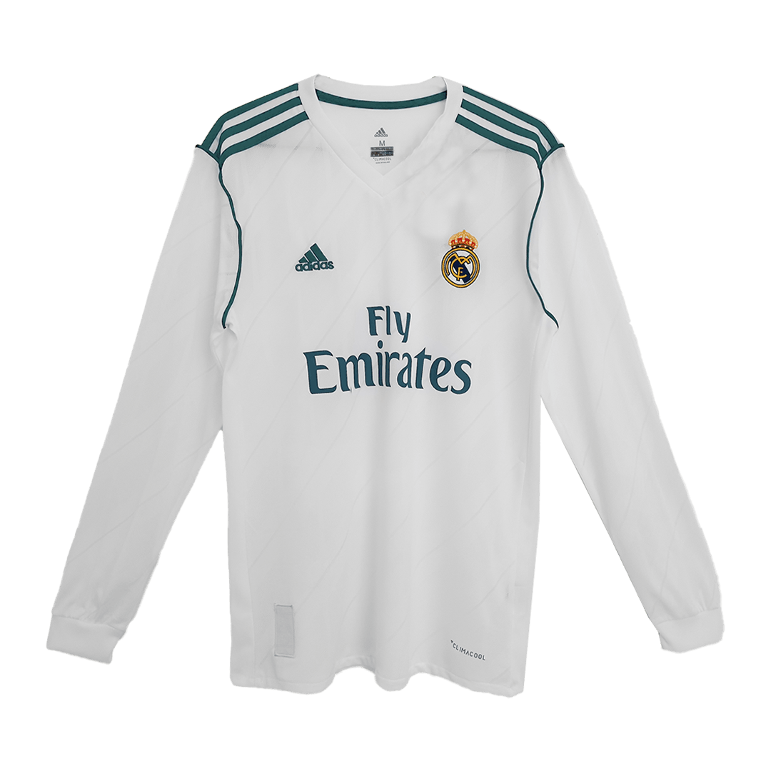 Domácí Retro Dres Real Madrid 2017/18 Retro Long Sleeve SERGIO RAMOS #4