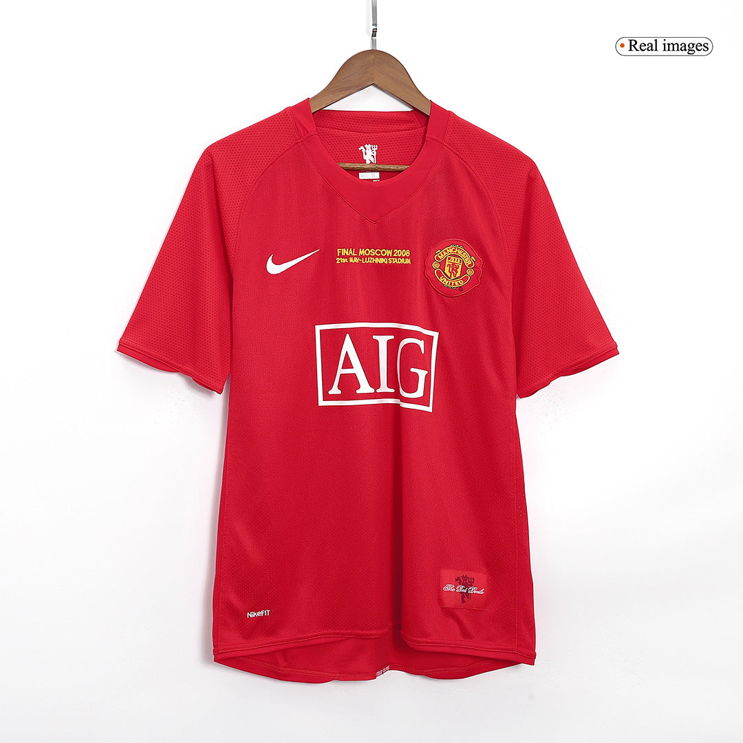 Domácí Retro Dres Manchester United 2007/08 SCHOLES #18 - UCL Final