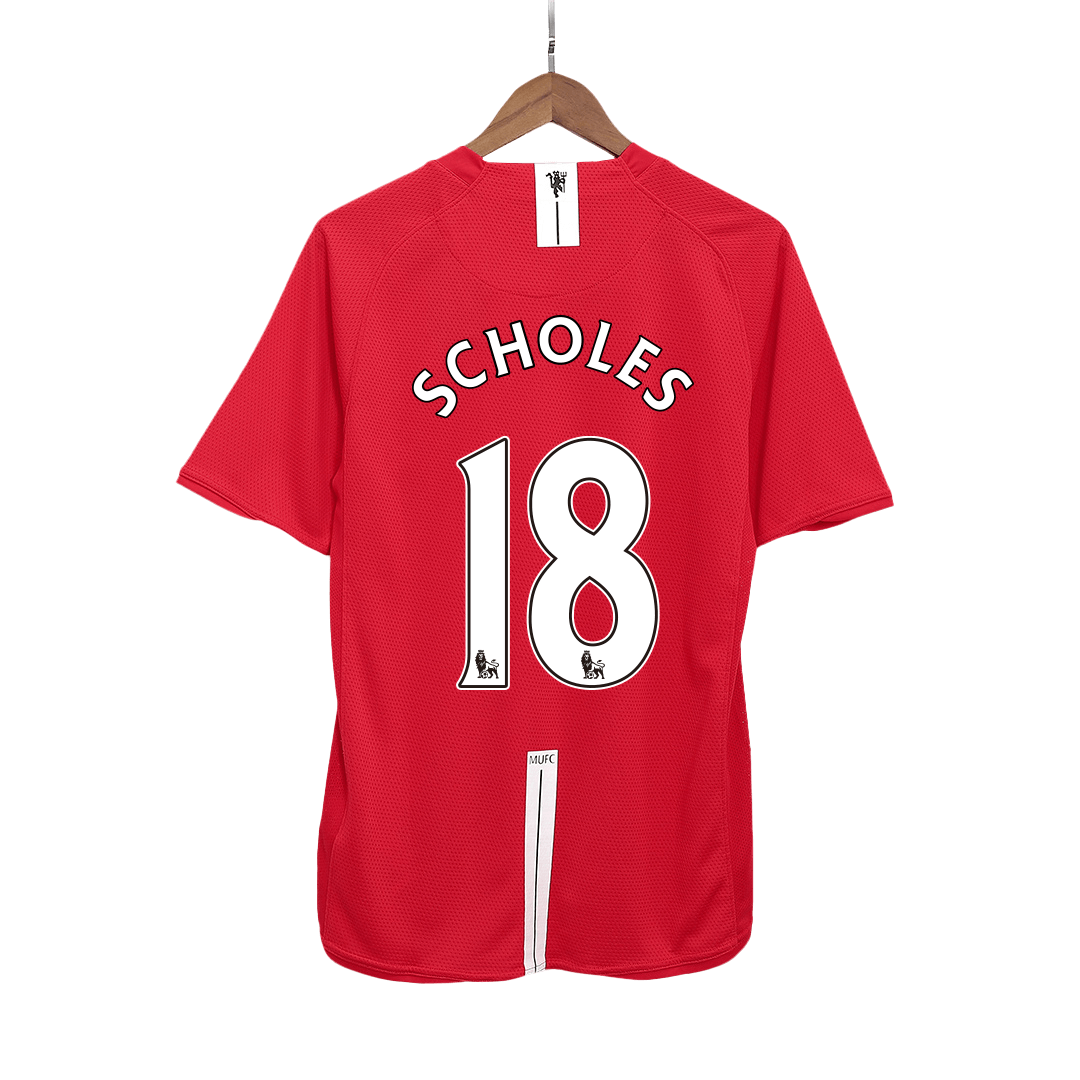 Domácí Retro Dres Manchester United 2007/08 SCHOLES #18