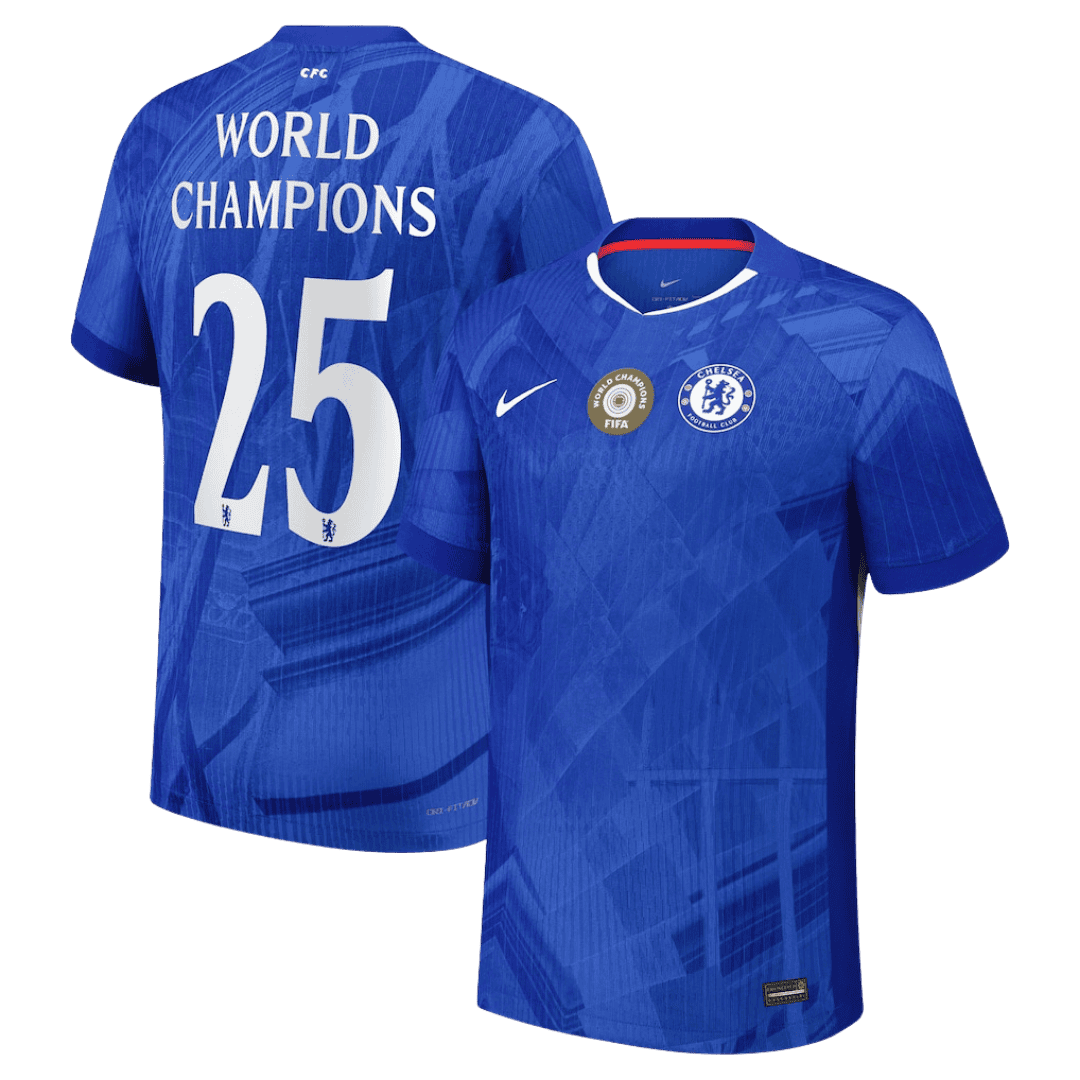 Domácí Fotbalový Dres Chelsea 25/26 Authentic WORLD CHAMPIONS #25