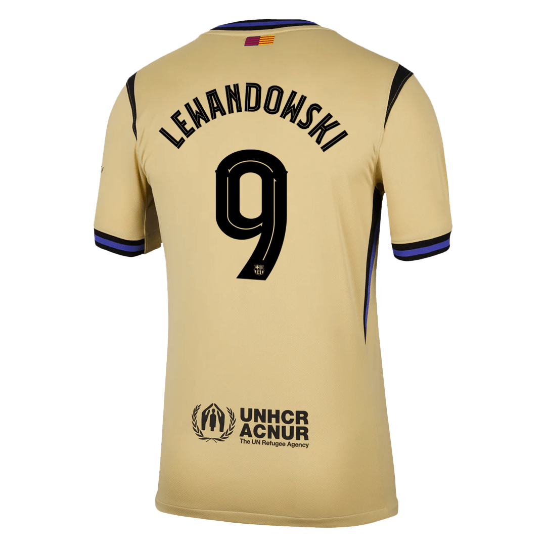 Venkovní Fotbalový Dres Barcelona 25/26 LEWANDOWSKI #9 UCL