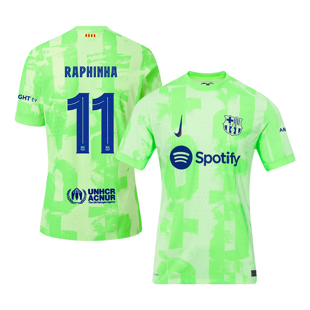 Třetí Fotbalový Dres Barcelona 24/25 Authentic RAPHINHA #11 UCL