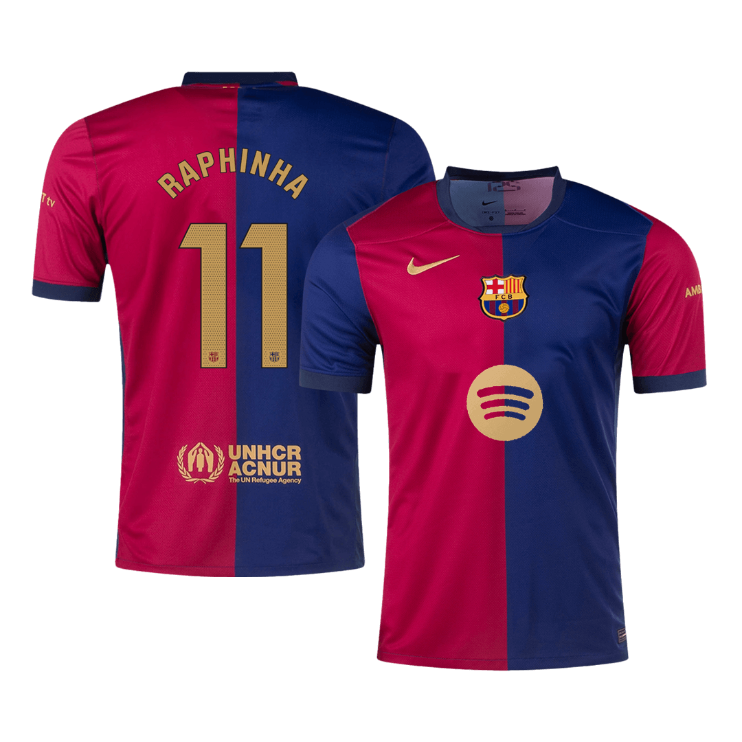 Domácí Fotbalový Dres Barcelona 24/25 RAPHINHA #11