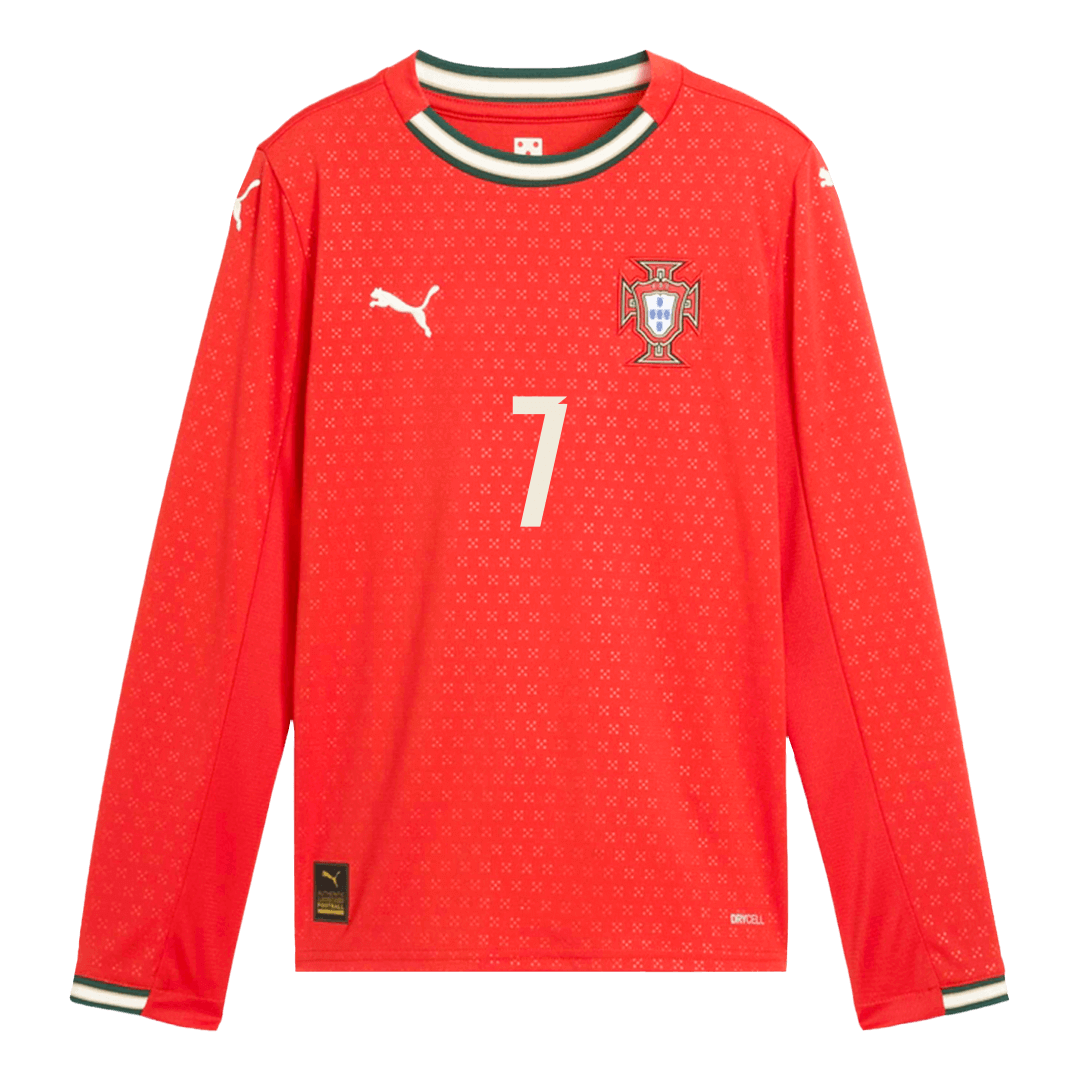 Domácí Fotbalový Dres Portugal Long Sleeve RONALDO #7