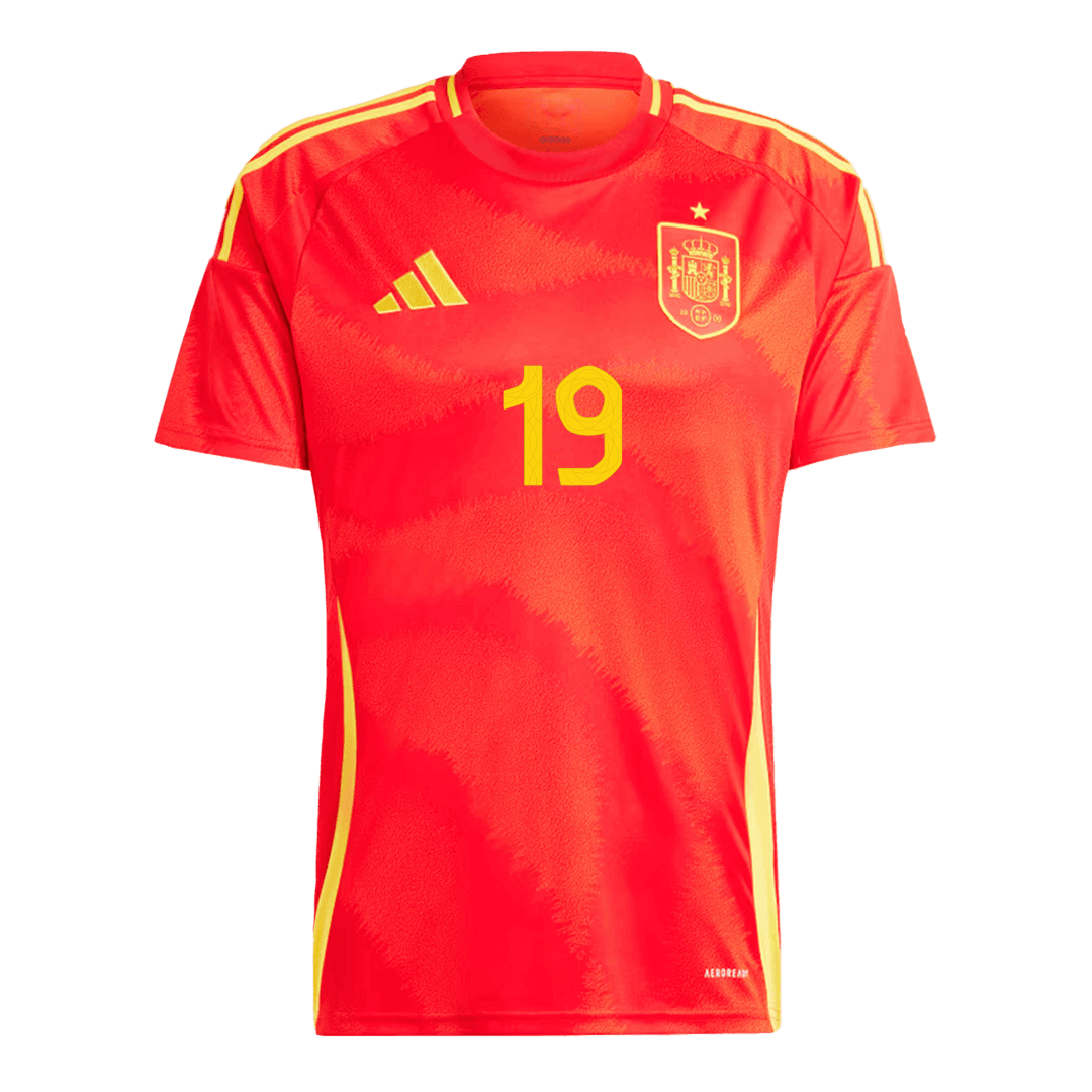 Domácí Fotbalový Dres Spain 2024 LAMINE YAMAL #19