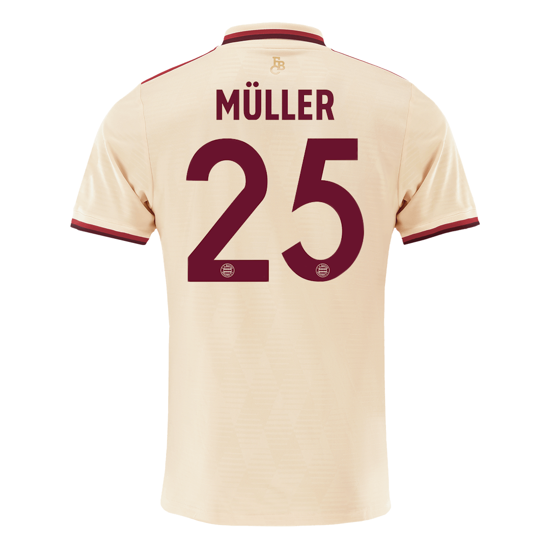 Třetí Fotbalový Dres Bayern Mnichov 24/25 MÜLLER #25 UCL