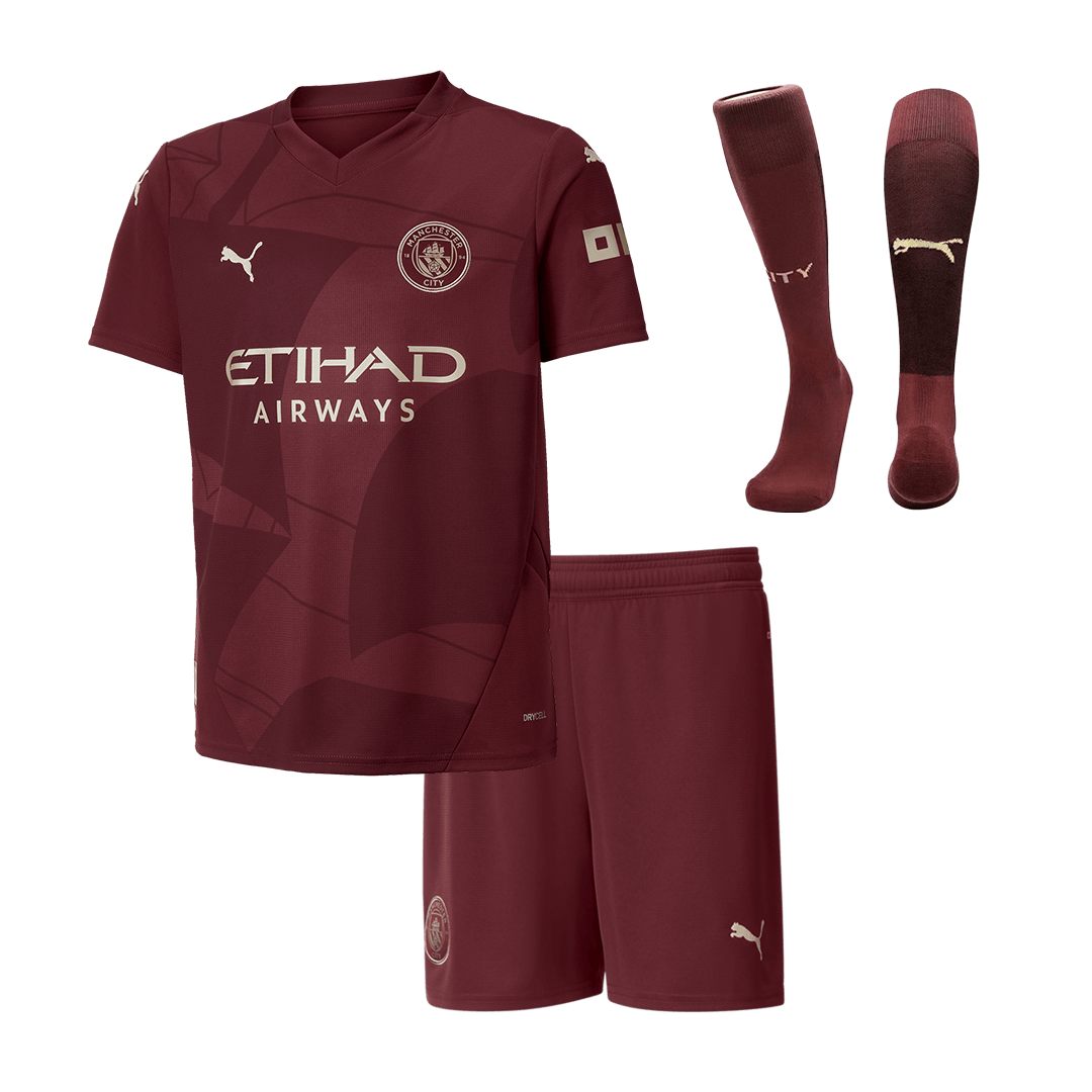 Dětská Třetí Fotbalový Souprava Manchester City 24/25
