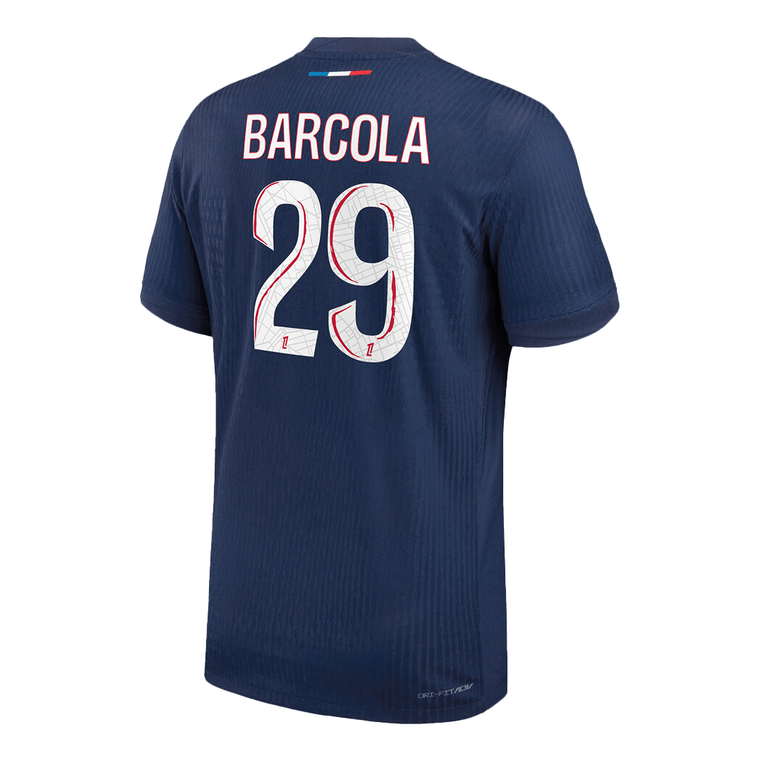 BARCOLA #29 Authentic PSG Home Soccer Jersey 2024/25 Navy